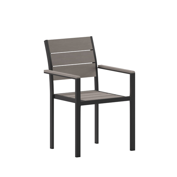 Patio Chair with Arms SB-CA108-WA- Chairs Stack 4 Less –