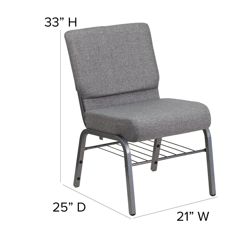 21''W Church Chair-Book Rack XU-CH0221-BAS- – Stack Chairs 4 Less