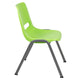 Green |#| Green Ergonomic Shell Student Stack Chair - Classroom Chair / Office Guest Chair