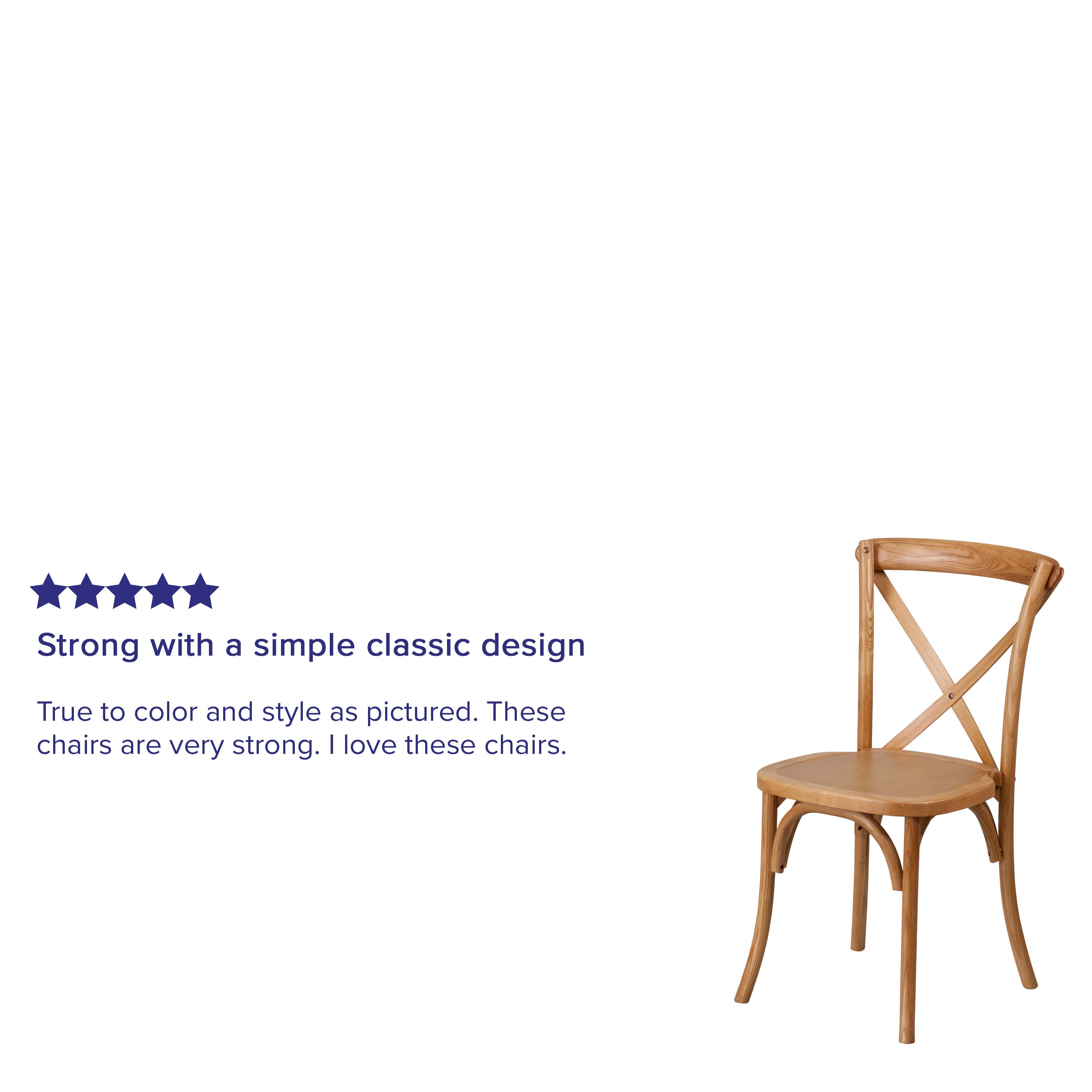 Cross back dining online chairs oak