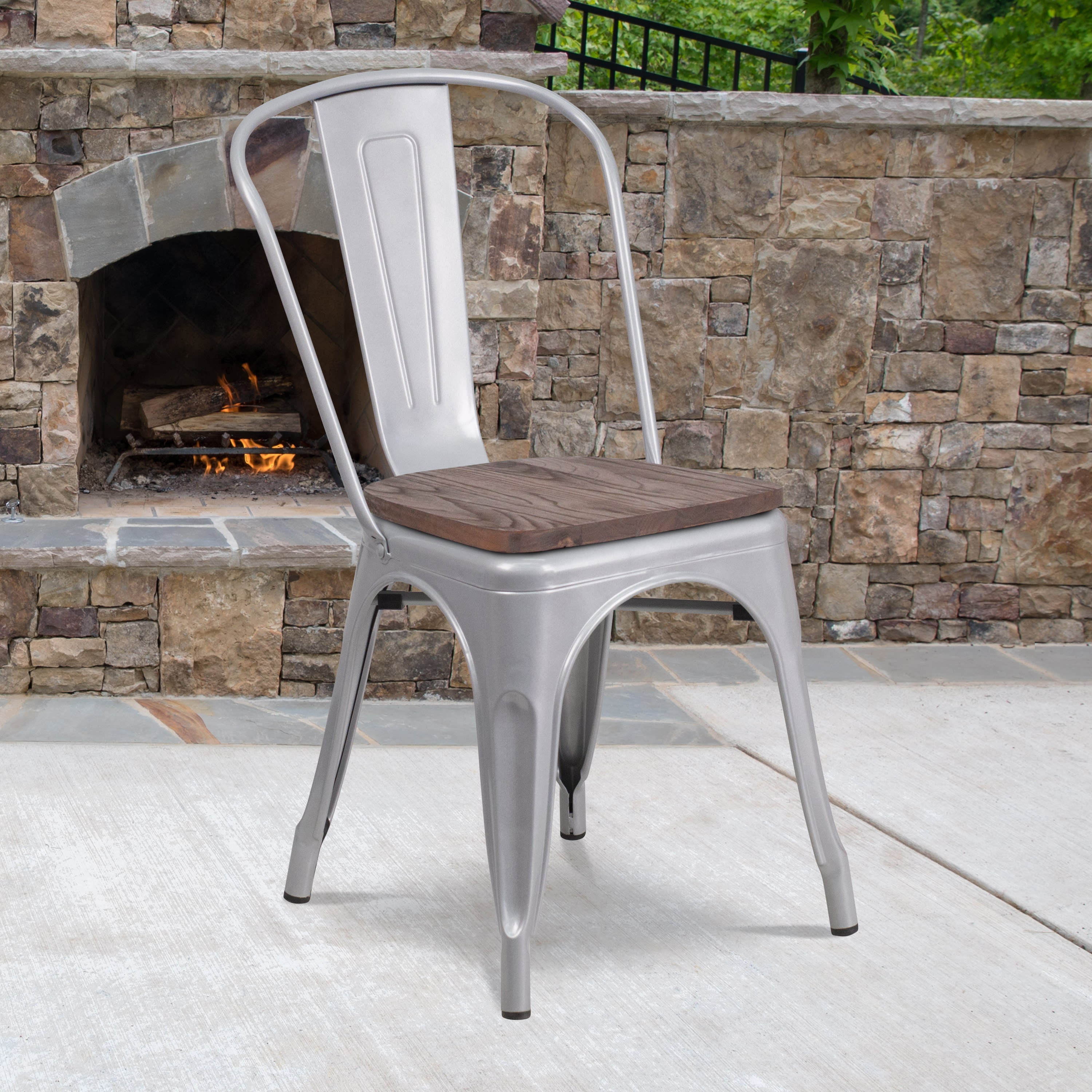 Galvanized metal chairs sale